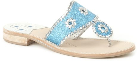 Jack Rogers Glitter Navajo Sandals in Blue (turquoise) | Lyst