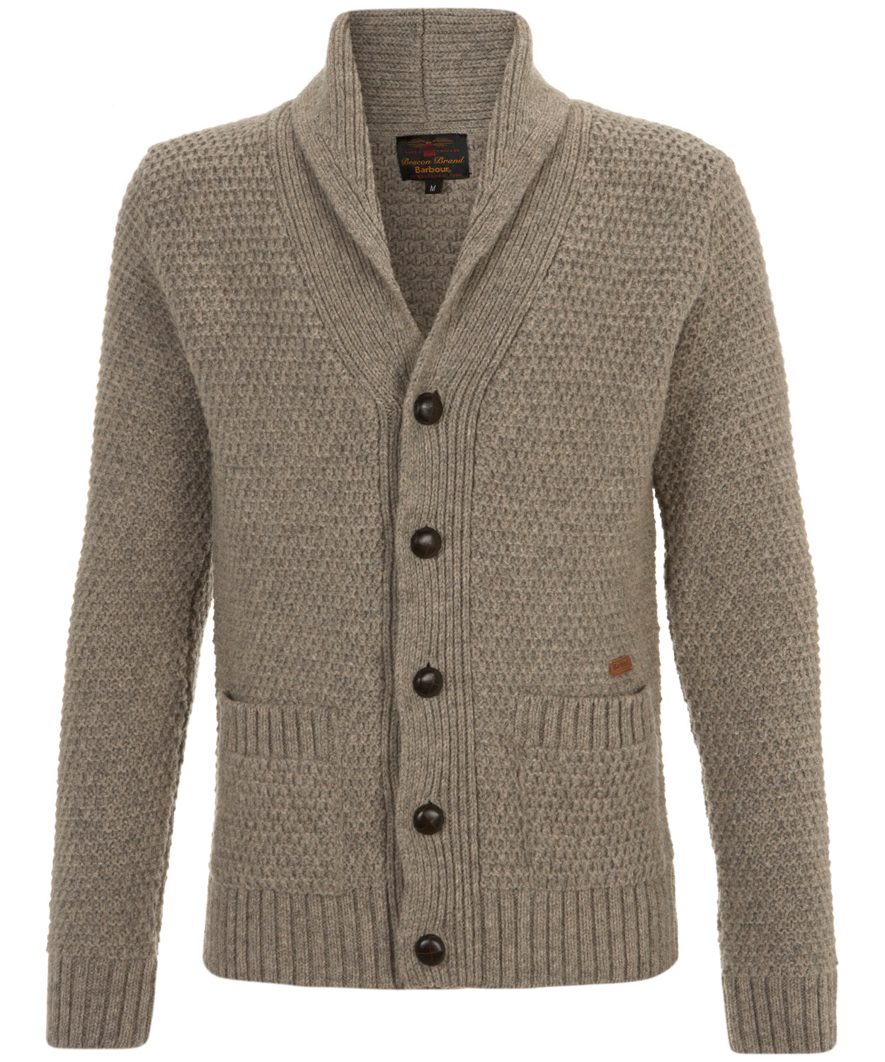 Lyst - Barbour Cardigan Baltic Shawl Neck in Natural for Men