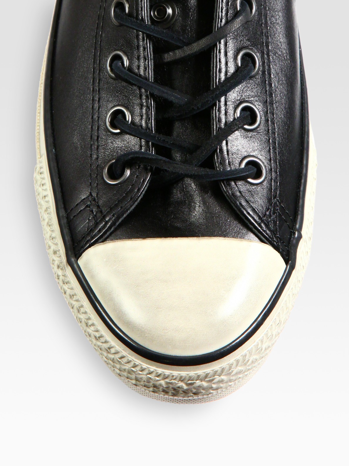 leather zipper converse