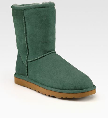 Ugg Classic Short Sheepskin Boots in Green (pnn) | Lyst