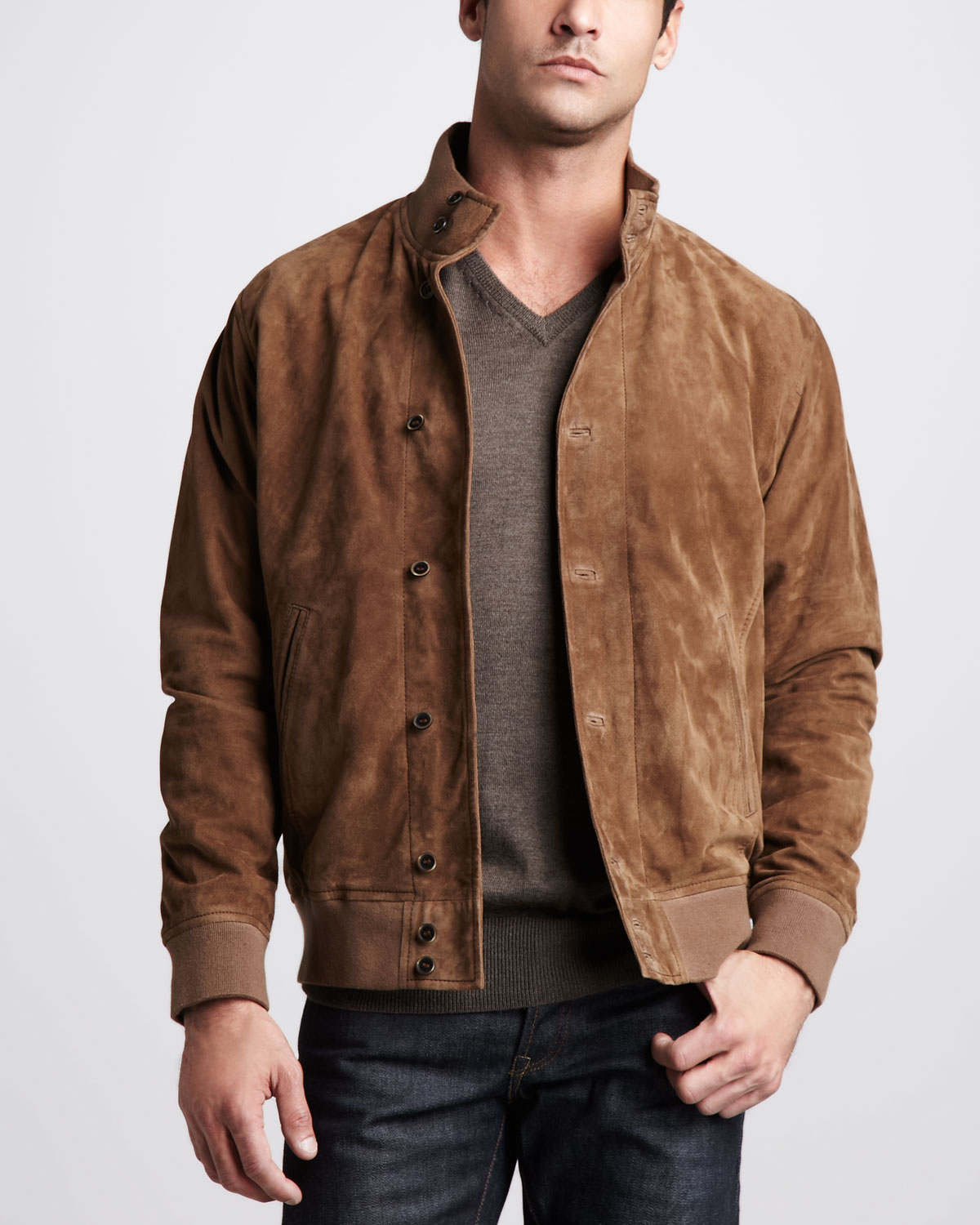 Brown Suede Jacket - JacketIn