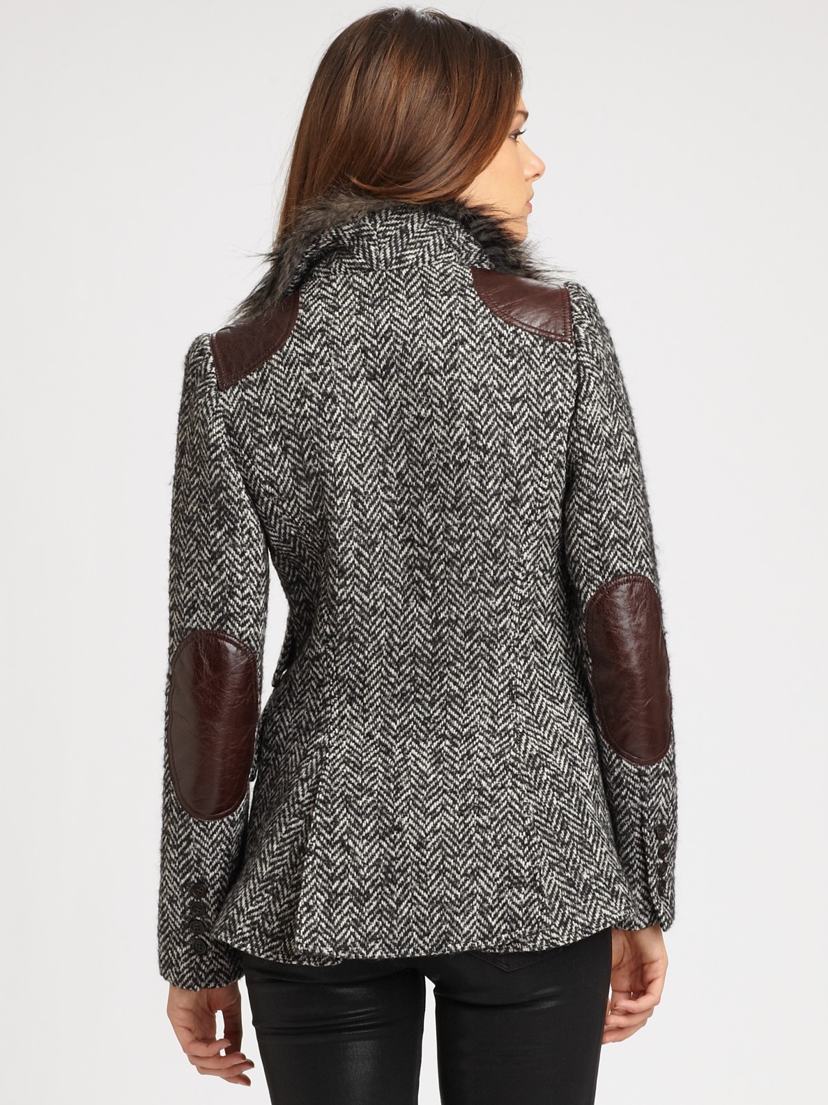 Lyst Smythe Tweed Equestrian Blazer in Gray