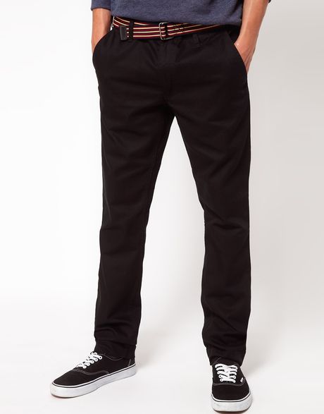 Cheap Monday Chinos in Black for Men | Lyst