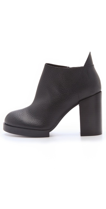 cheap black heel booties