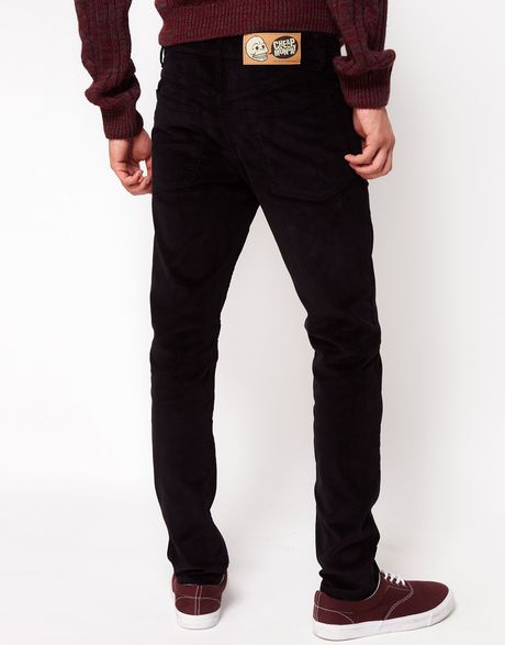 Cheap Monday Skinny Cords in Black for Men | Lyst