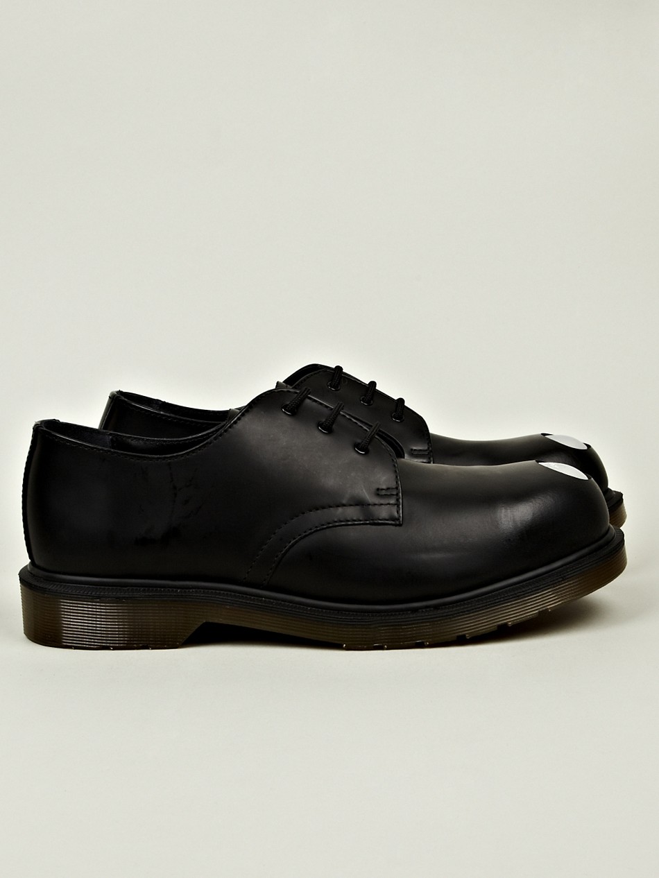 Dr. Martens Mens Applique Keaton Steel Toe Cap Shoe in Black for Men ...