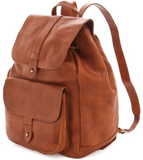 Madewell Leather Backpack in Brown | Lyst