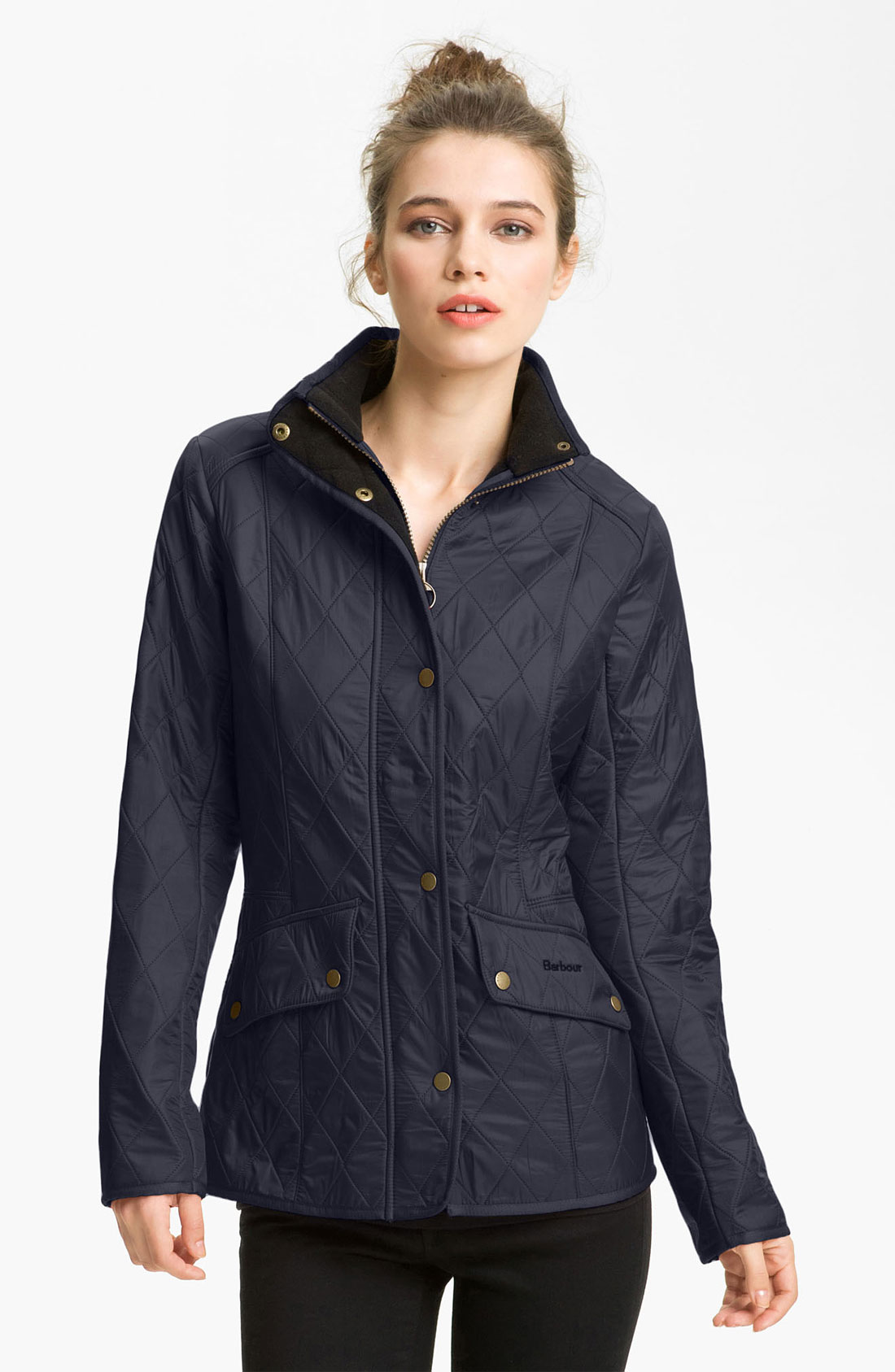 Barbour Calvary Quilted Jacket in Blue (navy) | Lyst