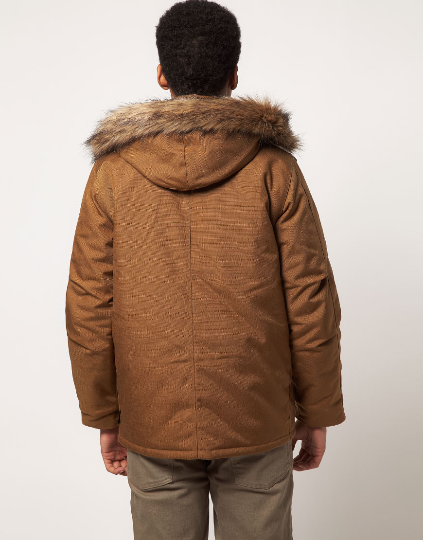 carhartt coat with fur hood