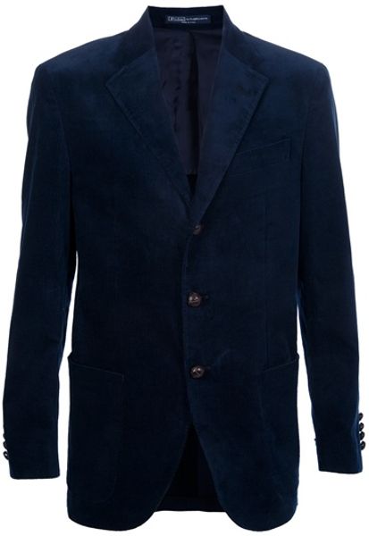 Ralph Lauren Blue Label Corduroy Jacket in Blue for Men | Lyst