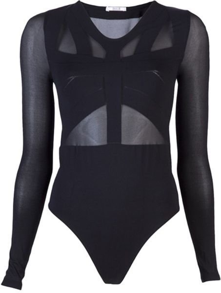 Wolford Tamara String Bodysuit in Black | Lyst