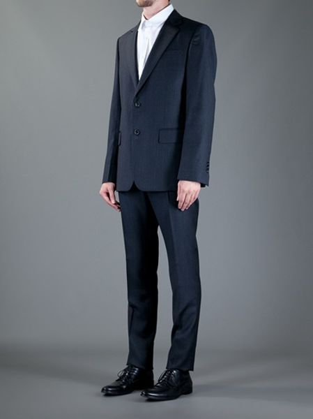 Saint Laurent Relaxed Fit Suit in Blue for Men (navy) | Lyst