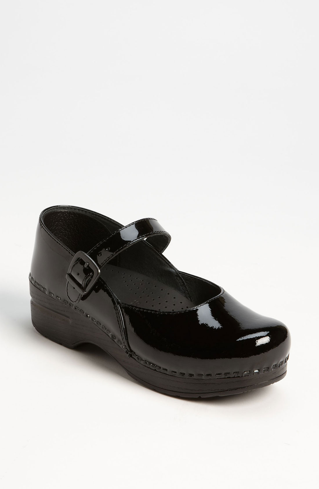 Dansko Professional Mary Jane Clog in Black (black patent) | Lyst