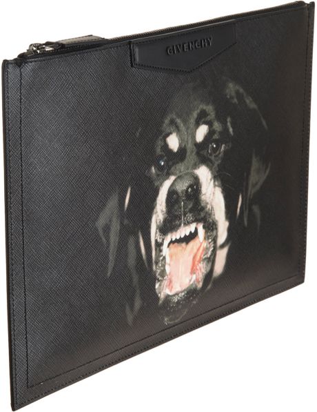 Givenchy Rottweiler Print Medium Cosmetic Pouch in Black | Lyst