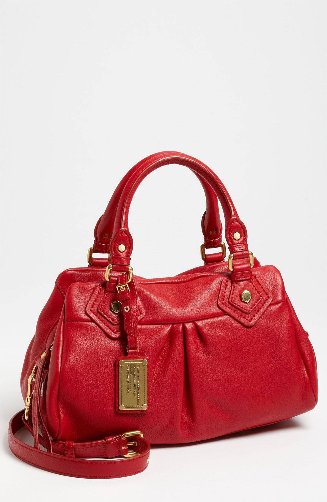 Marc By Marc Jacobs Classic Q Baby Groovee Leather Satchel in Red (wild ...