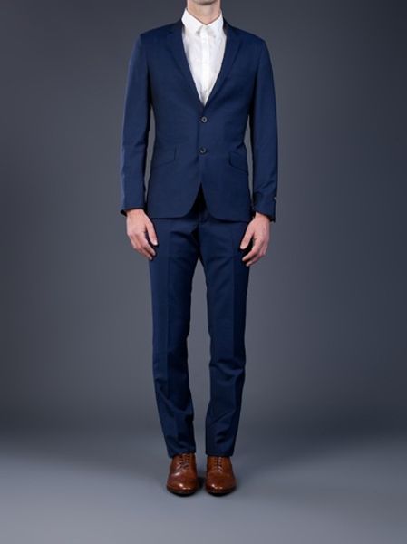 Paul Smith Blue Suit in Blue for Men | Lyst