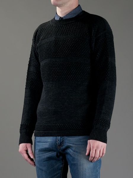 S.n.s Herning Fisherman Sweater in Black for Men | Lyst
