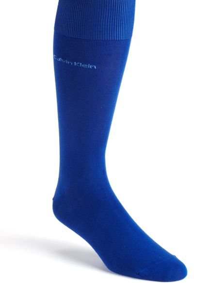 Calvin Klein Dress Socks in Blue for Men (true royal) | Lyst