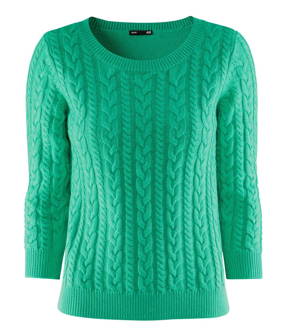 Lyst - H&M Jumper in Green