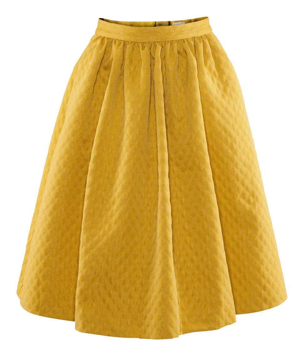 Lyst H&M Skirt in Yellow
