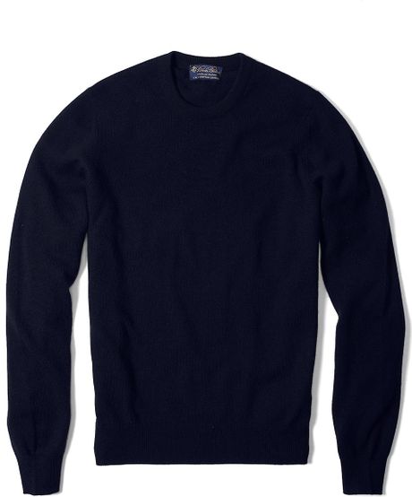 Brooks Brothers Cashmere Crewneck Sweater in Blue for Men (navy) | Lyst
