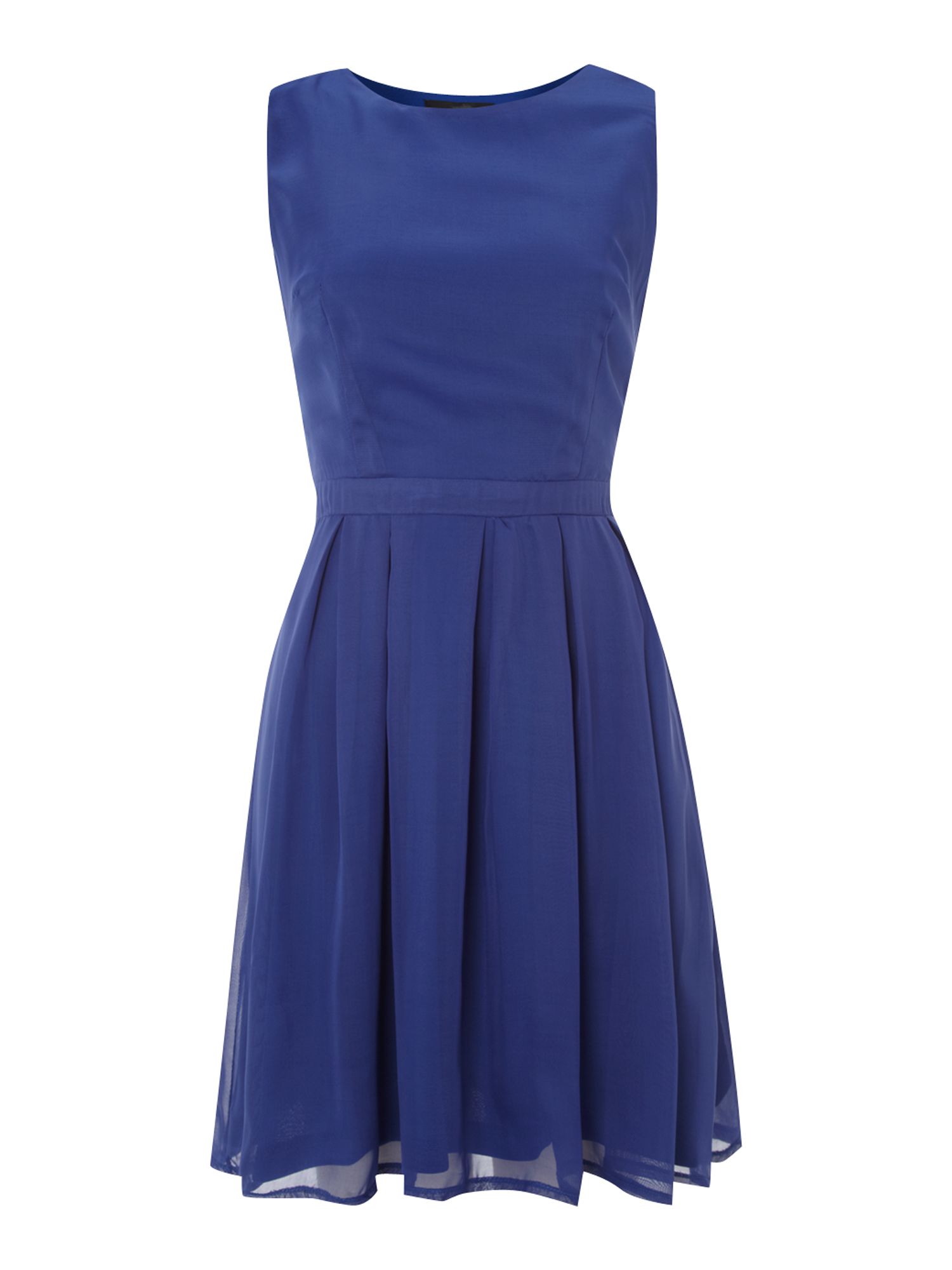 Madam Rage Box Pleat Backless Dress in Blue | Lyst