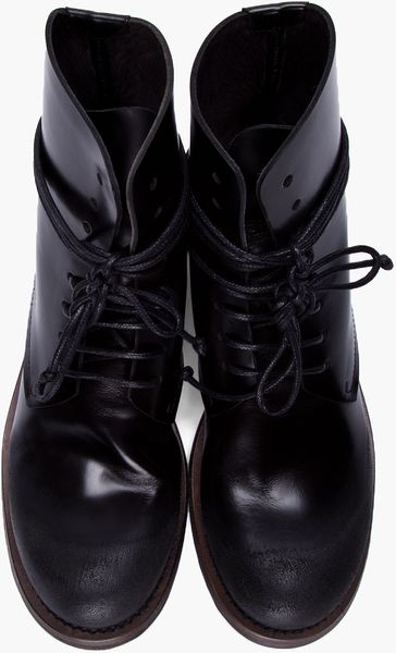 Marsell Black Zucca Boots in Black for Men | Lyst