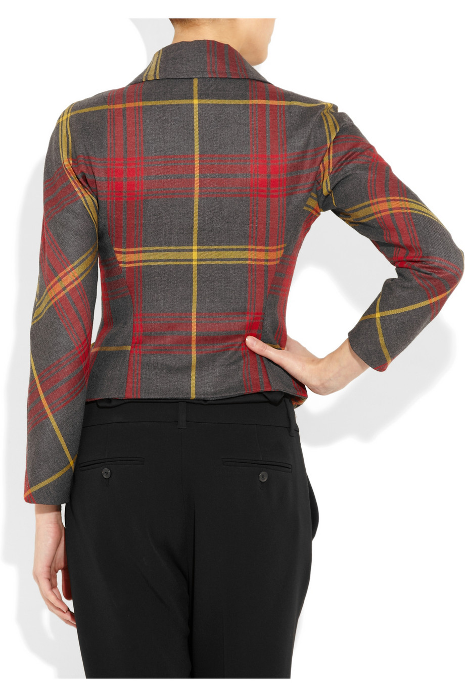 Lyst Vivienne westwood anglomania Scale Tartan Wool Jacket in Red