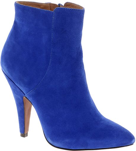 Aldo Soun Bright Blue Zip Size Pointed Ankle Boots in Blue (brightblue ...
