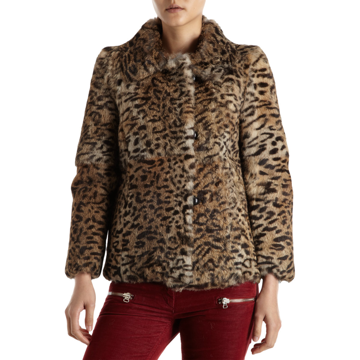 Isabel Marant Primo Coat in Brown (leopard) | Lyst