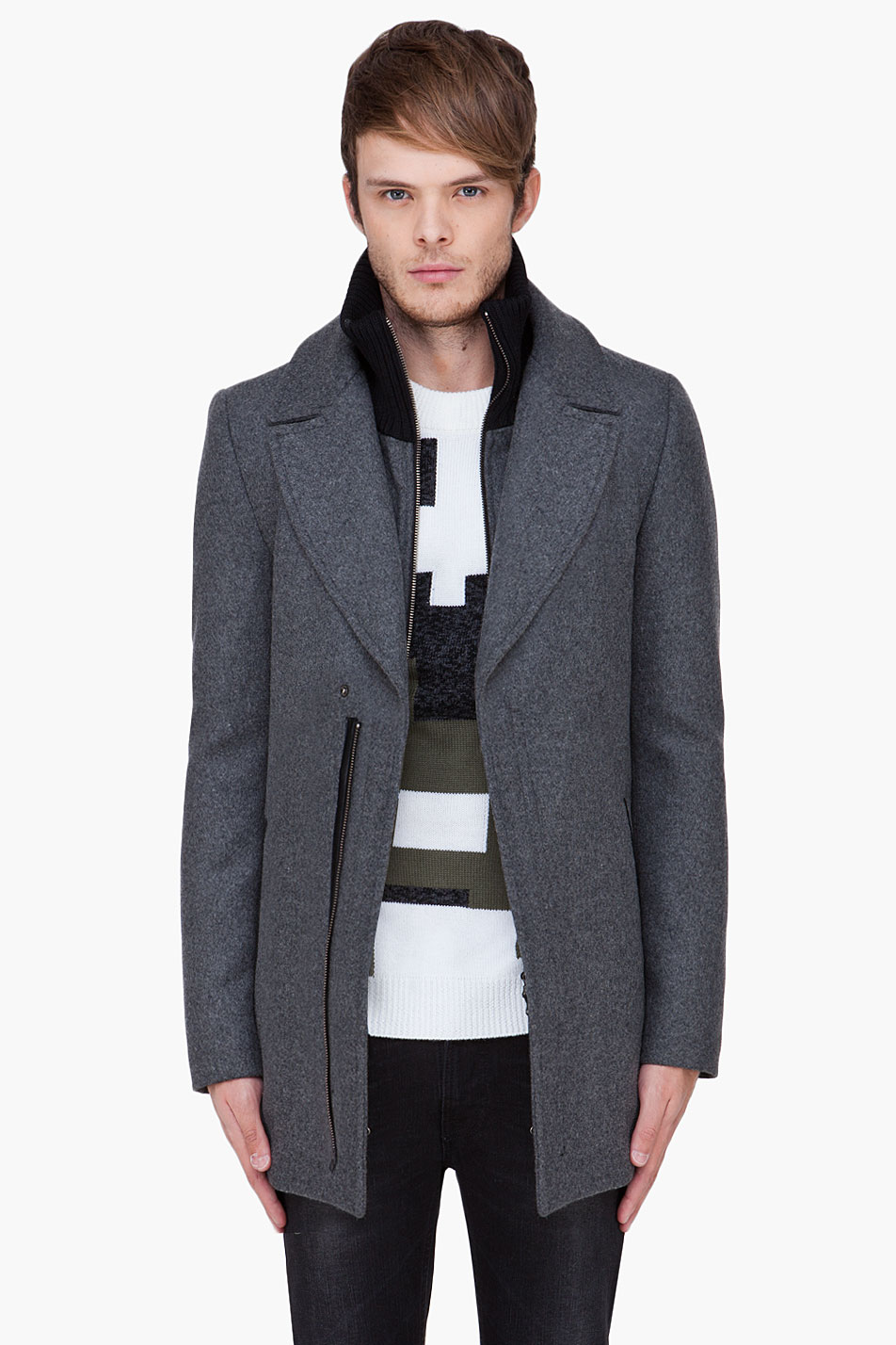 Lyst - Mackage Grey Alexander Coat in Gray for Men