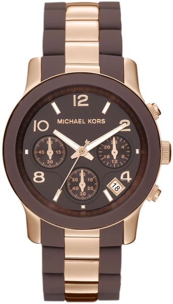 Michael Kors Ladies Sport Watch in Brown (rose gold) | Lyst