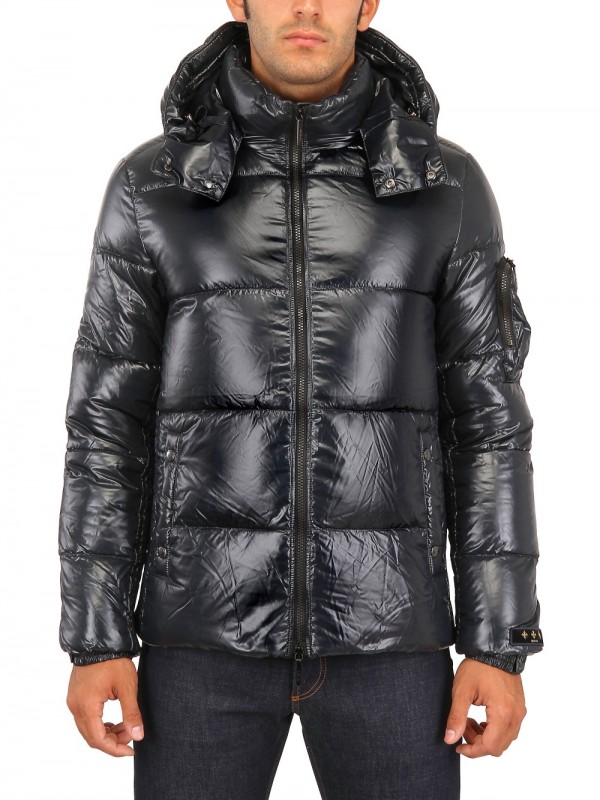 Lyst - Tatras Shiny Nylon Hooded Kraz Down Jacket in Black for Men