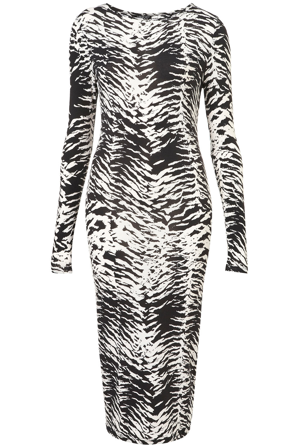 TOPSHOP Animal Print Bodycon Dress - Polyvore