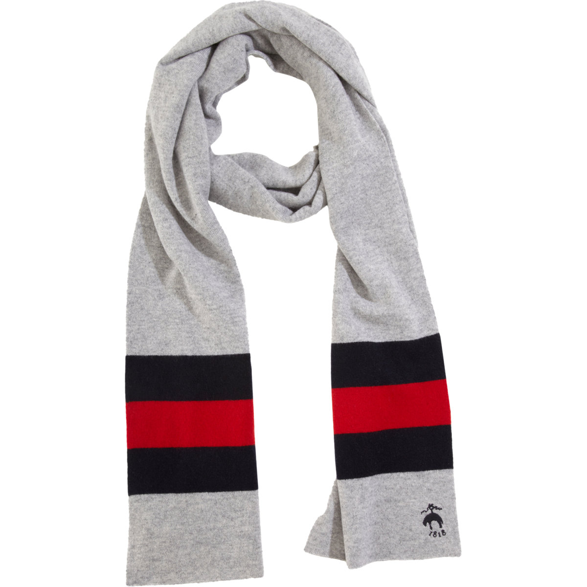Brooks Brothers Black Fleece Striped Scarf in Gray for Men (grey) | Lyst