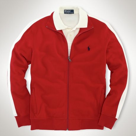 Polo Ralph Lauren Fleece Fullzip Track Jacket in Red for Men (rl 2000 ...