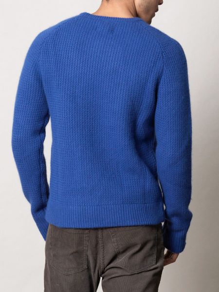 Levi's Fluffy Crewneck Sweater in Blue for Men (cobalt) | Lyst