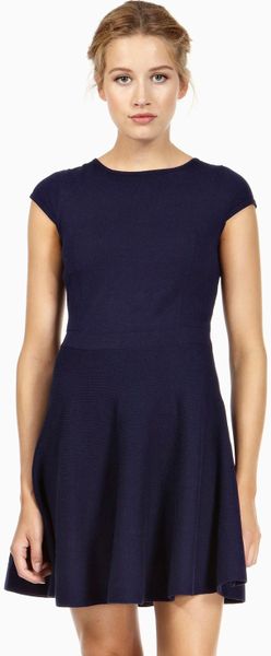 Oasis Fit and Flare Dress in Blue (royal blue) | Lyst
