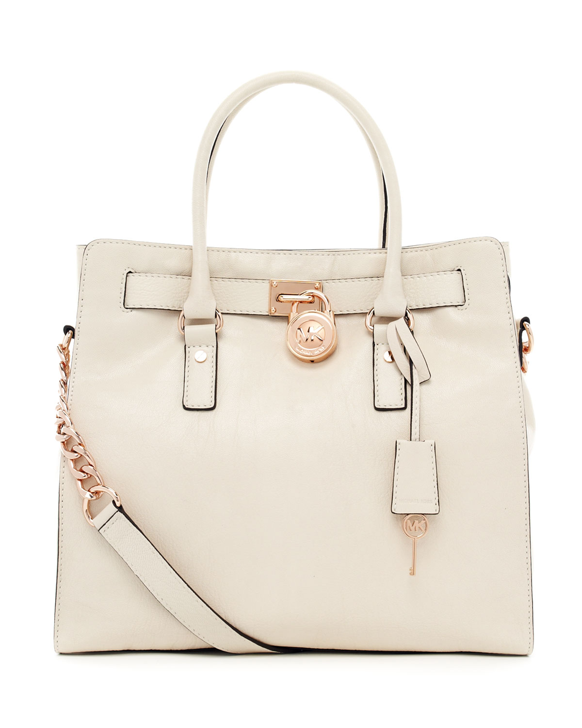 Lyst Michael Kors Hamilton Large Tote In Natural Gallery