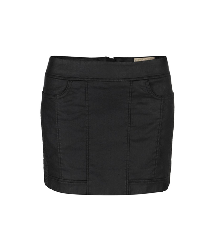 Lyst - Allsaints Perette Biker Mini Skirt in Black
