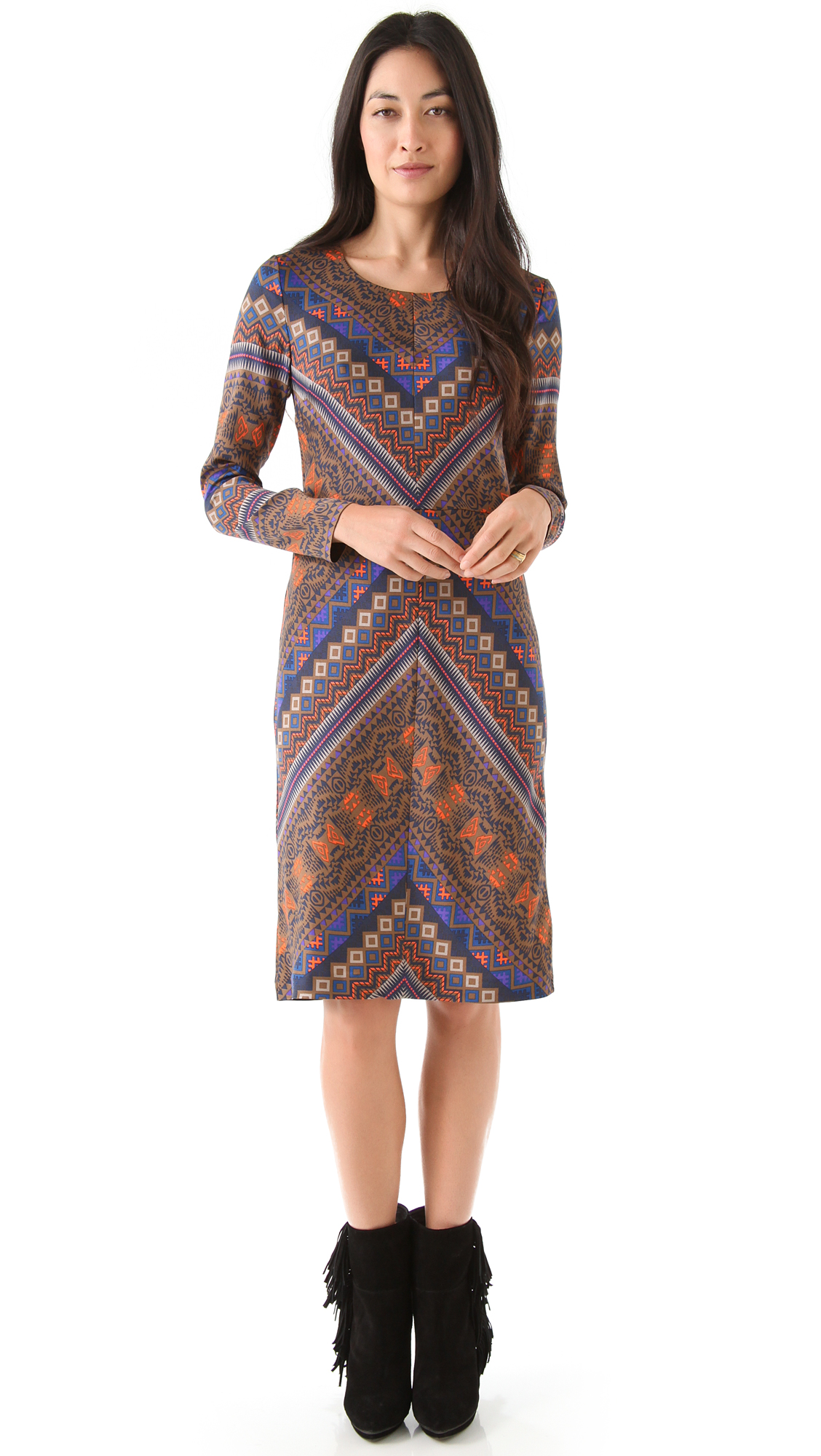 Lyst Antik Batik  Bajna Babydoll Dress  in Brown