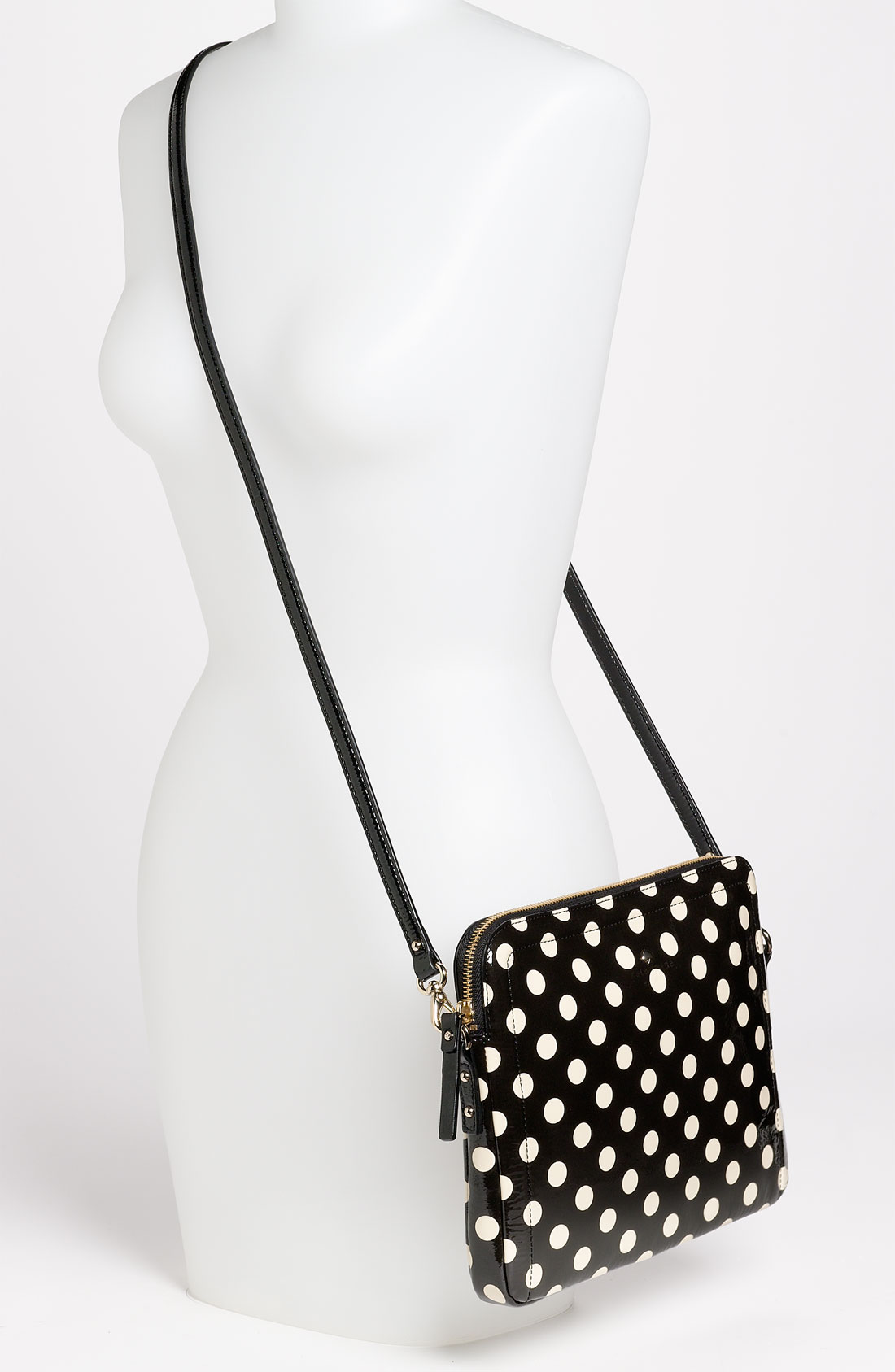 Kate spade Carlisle Street Bryce Ipad Crossbody Bag in Black (black