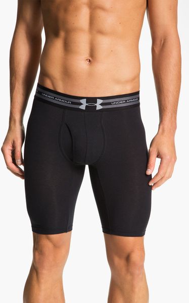 Under Armour Charged Boxer Briefs in Black for Men (black/ aluminum) | Lyst