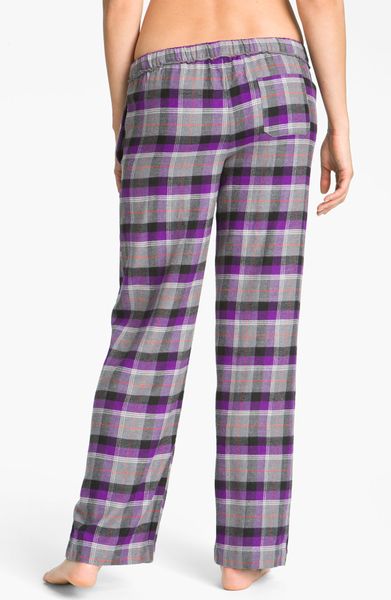 Dkny Pattern Play Flannel Pajama Pants in Purple (star violet plaid) | Lyst