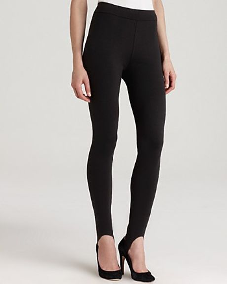 Eileen Fisher Stirrup Pants in Black | Lyst
