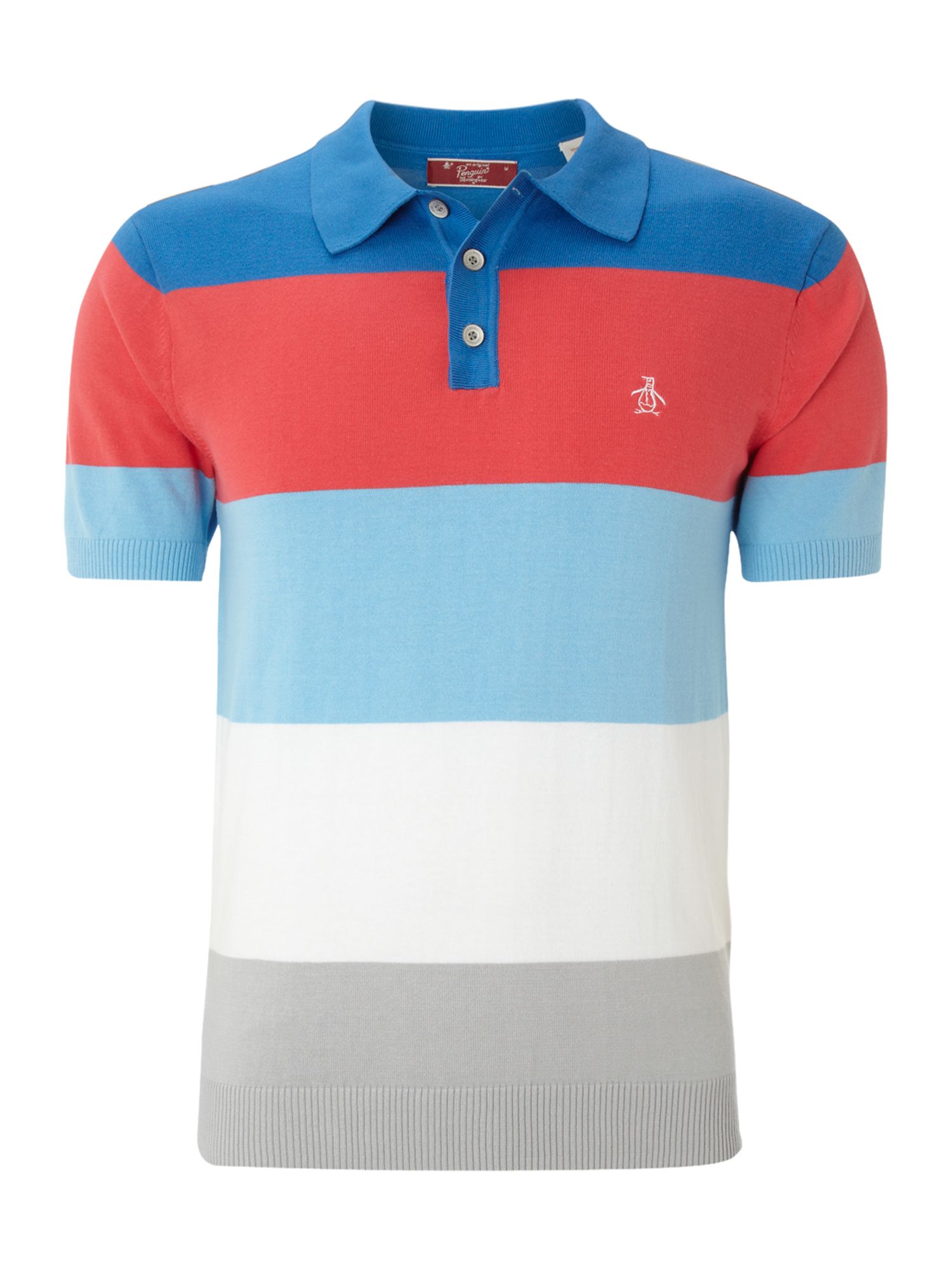 Original Penguin Regular Fit Bold Stripe Polo Shirt in Multicolor for ...