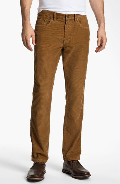 Brooks Brothers Slim Fit Corduroy Pants in Brown for Men (camel) | Lyst