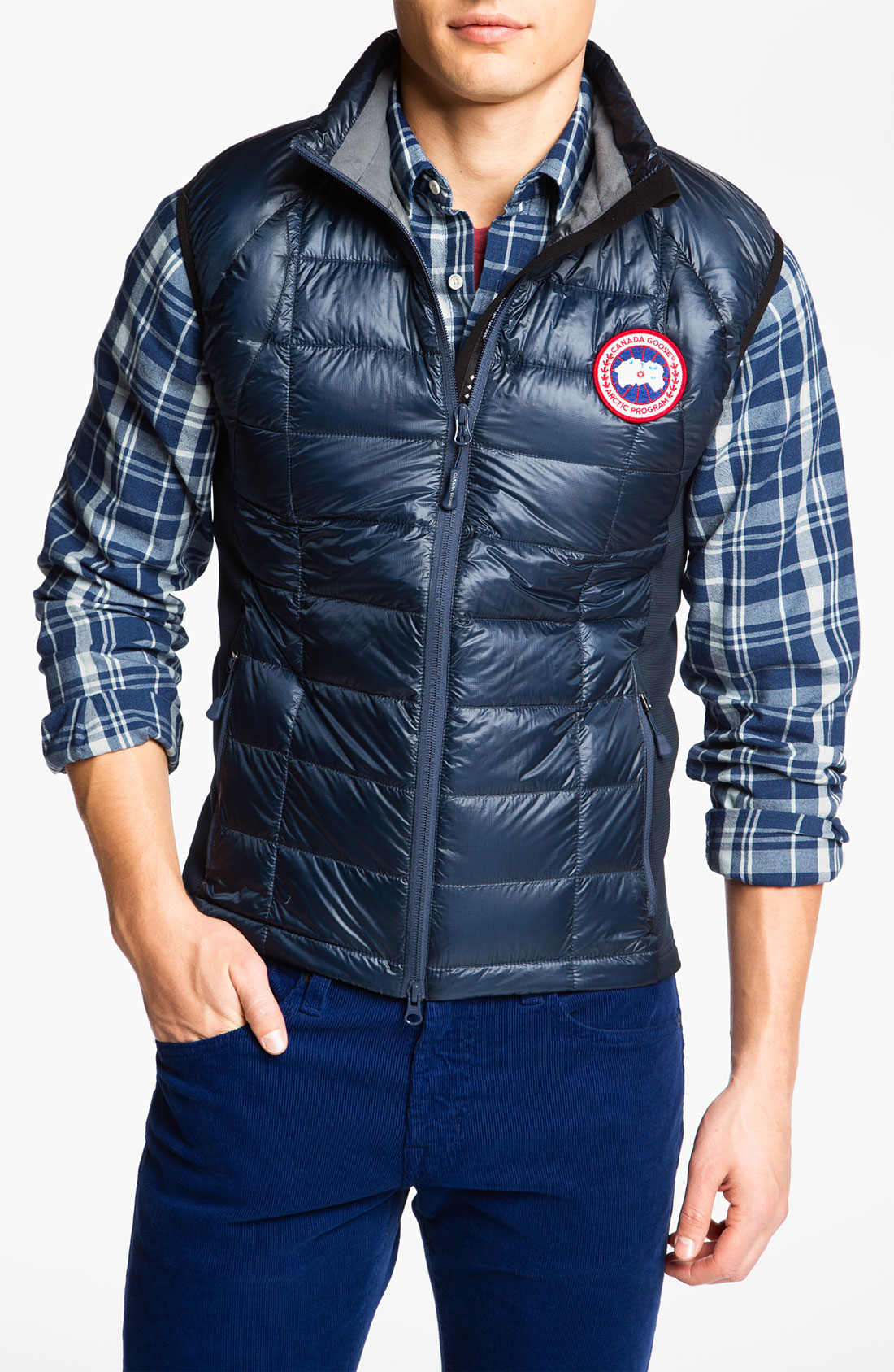 2015 top 4 Canada Goose Hybridge Lite Puffer Vest, Navy