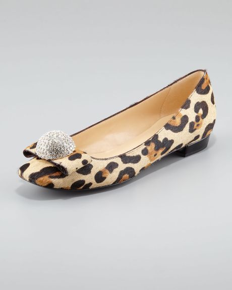 Kate Spade Nadira Leopardprint Ballerina Flat in Animal (leopard) | Lyst