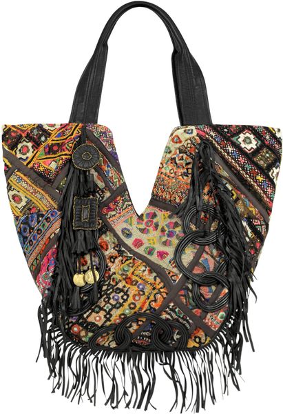 Antik Batik Call Multicolor Embroidered Tote Bag in Multicolor | Lyst